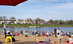 The beach on the Weser