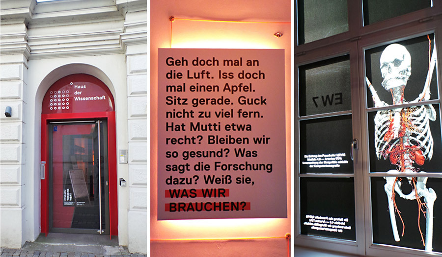 Der Eingang vom Haus der Wissenschaft Der Eingang vom Haus der Wissenschaft