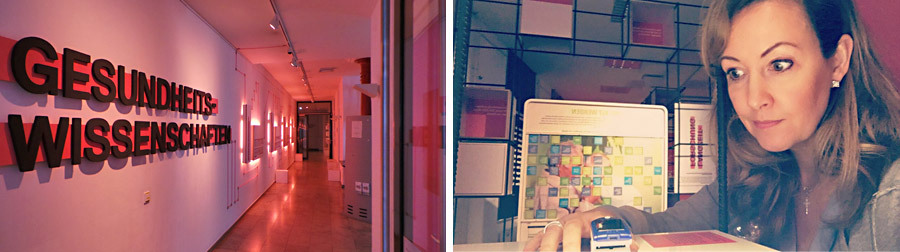 Collage: Praktische Stationen in der Ausstellung Collage: Praktische Stationen in der Ausstellung