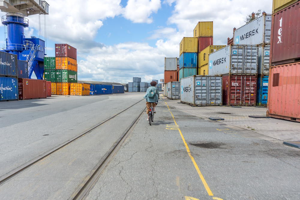 Containerlager in der Überseestadt