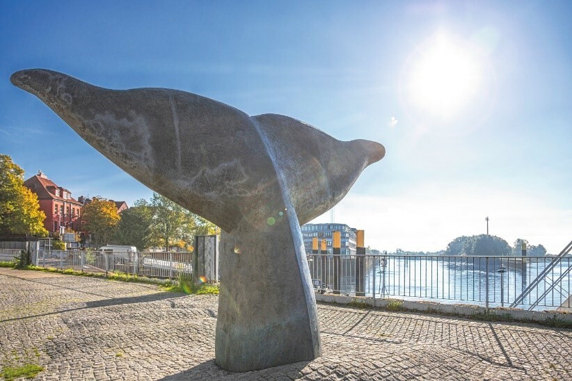 Denkmal für die frühere Walfang-Tradition in Vegesack.