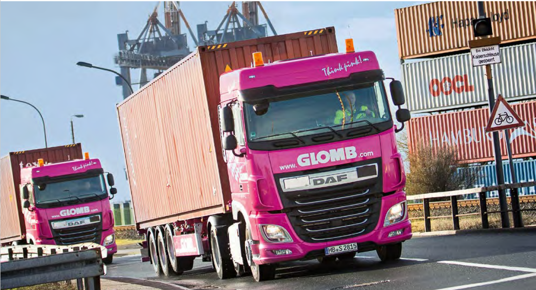 Markenzeichen in Pink: Die Glomb-Flotte ist schon von weitem zu erkennen Markenzeichen in Pink: Die Glomb-Flotte ist schon von weitem zu erkennen
