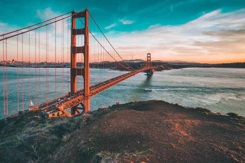 Die Golden Gate Bridge in San Francisco
