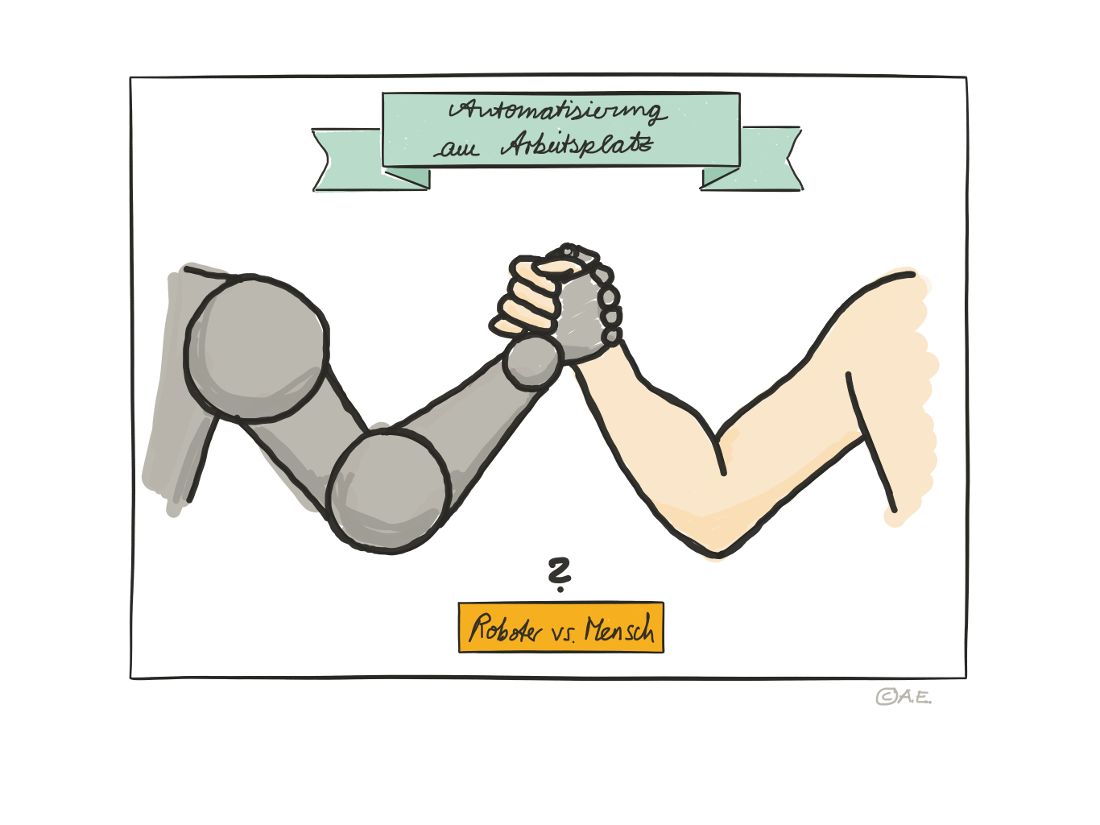 Die Automatisierung nimmt durch die Digitalisierung zu - Roboter und Menschen arbeiten künftig gemeinsam Die Automatisierung nimmt durch die Digitalisierung zu - Roboter und Menschen arbeiten künftig gemeinsam
