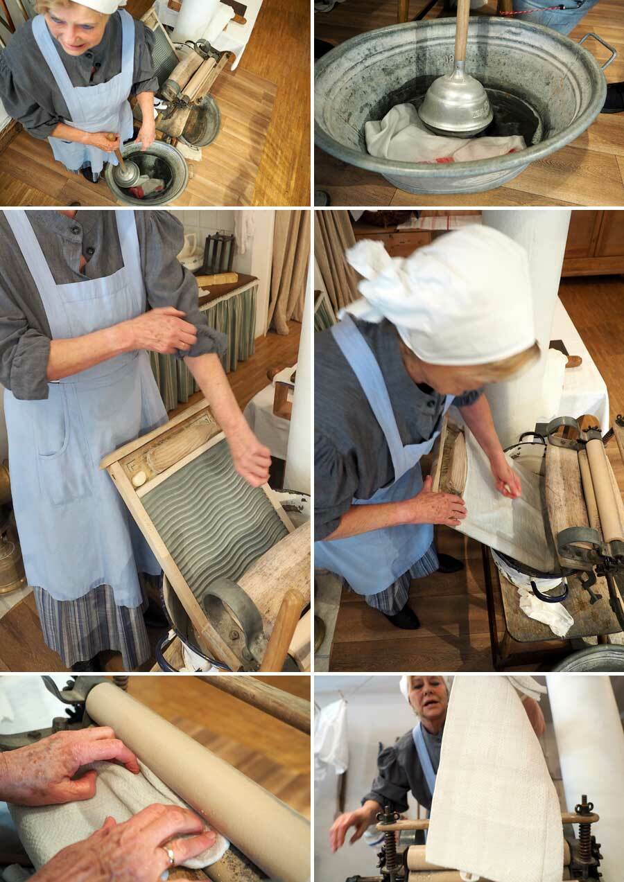 Collage: Waschen im 19. Jahrhundert Collage: Waschen im 19. Jahrhundert