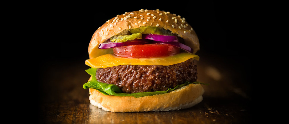 Burger von Mosa Meat aus den Niederlanden Burger von Mosa Meat aus den Niederlanden