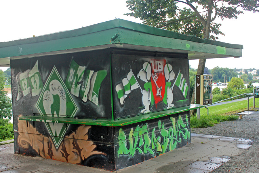 Der Werder-Kiosk am Osterdeich