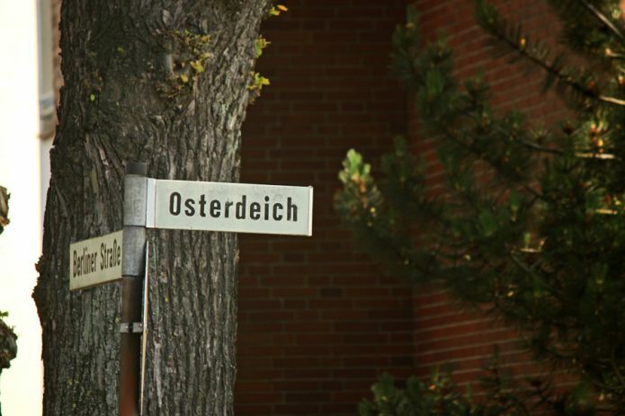 Straßenschild Osterdeich