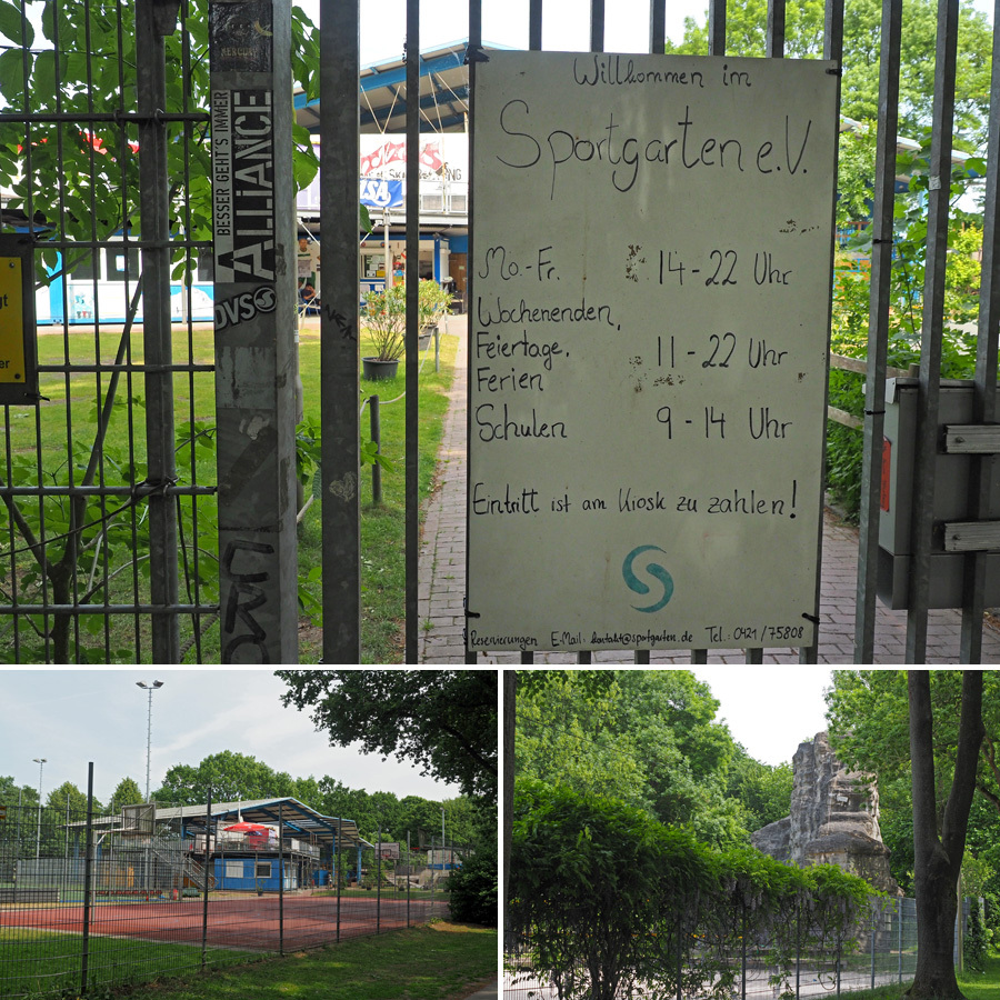 Collage: Sportgarten