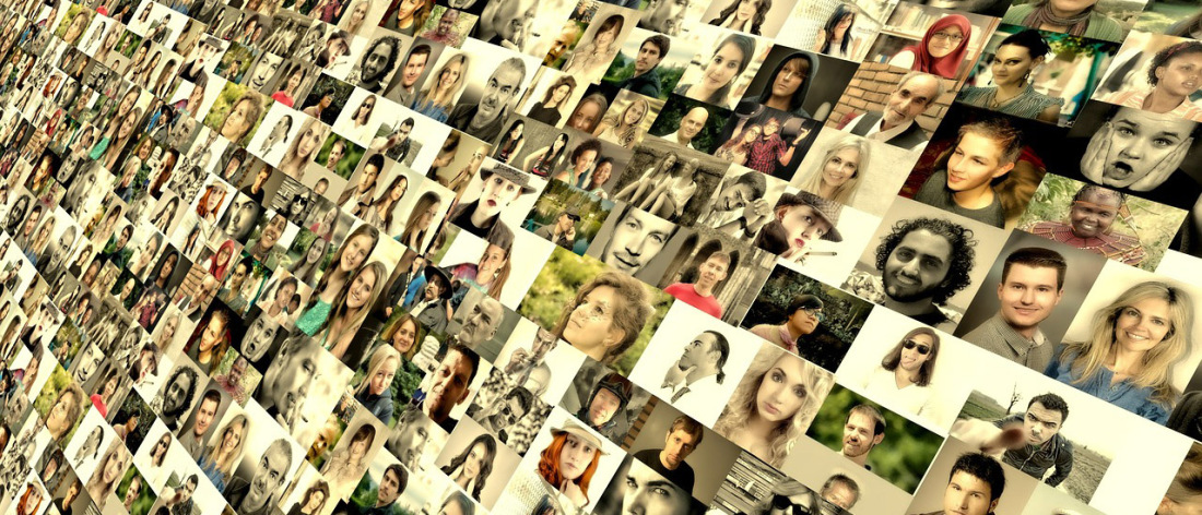 Fotocollage aus vielen Portraits Fotocollage aus vielen Portraits