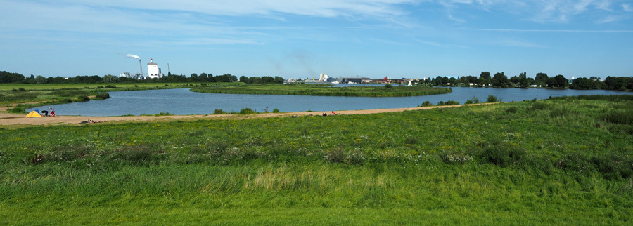 Panoramablick auf Habenhauser Deich