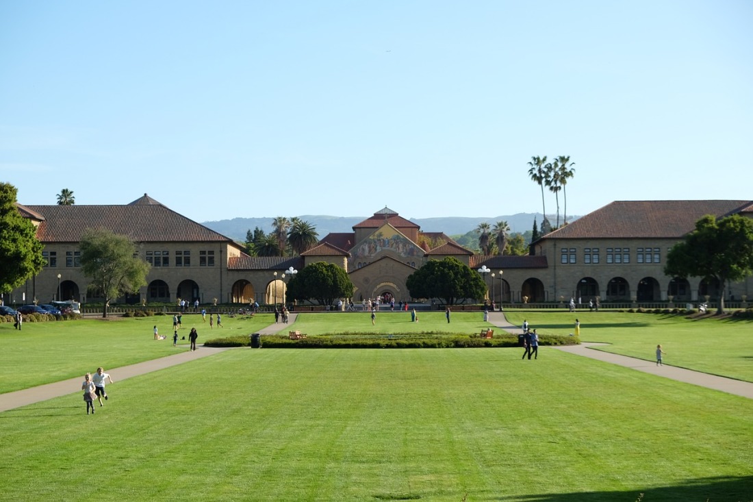 Campus of Stanford University - today almost deserted (varchive image)