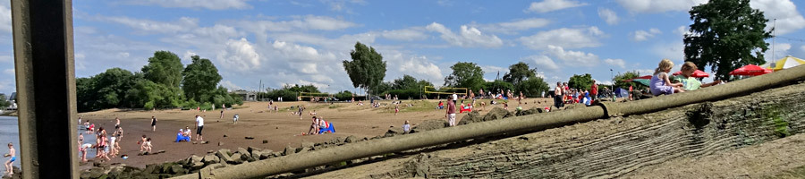 Der Strand an der Weser