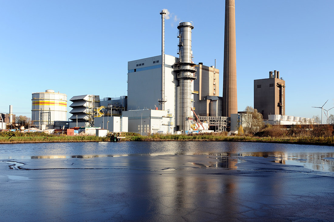 Das Kraftwerk der swb in Mittelsbüren