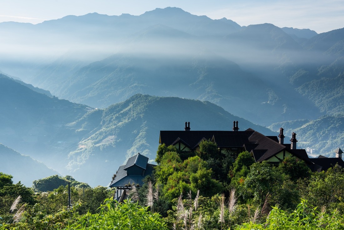 A large part of the country is covered by high mountain ranges 