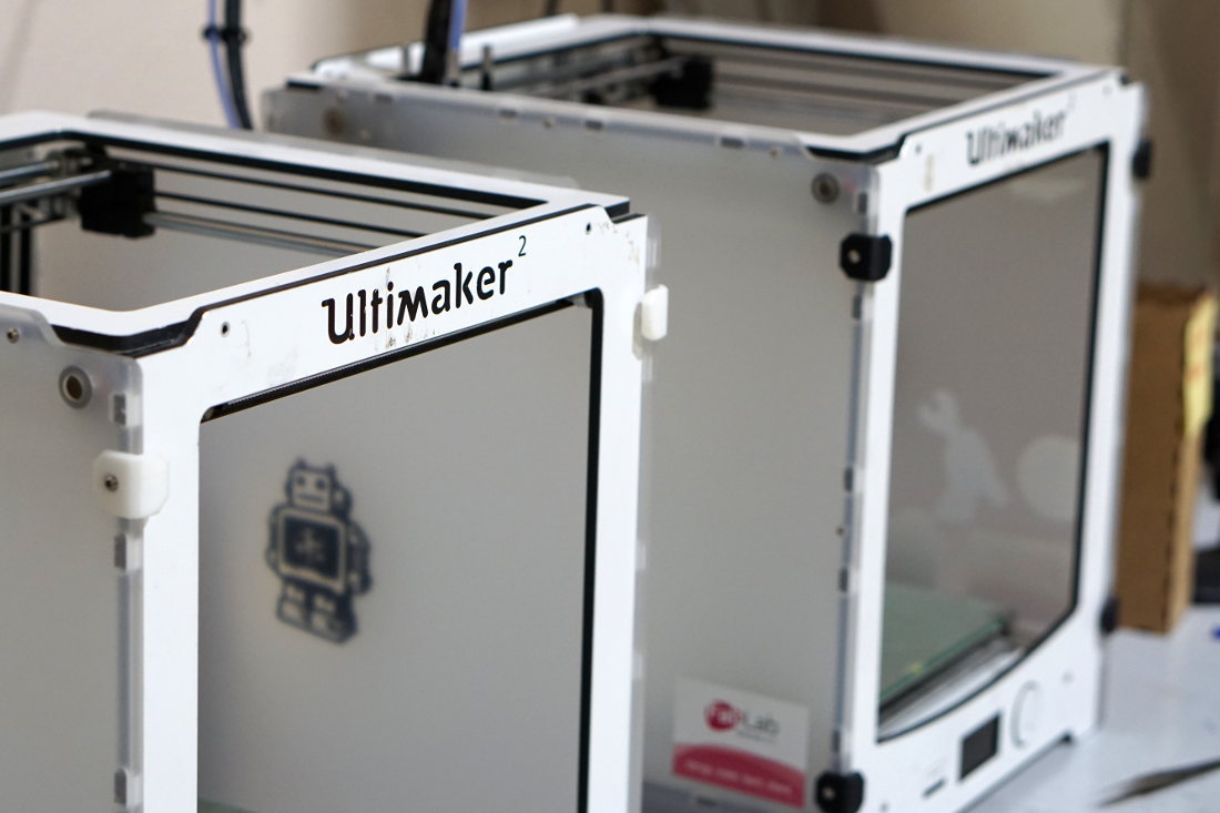 An zwei Ultimaker 3D-Druckern können Kreative ihre Werke fertigen