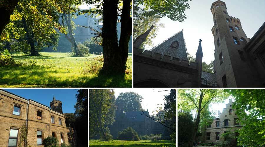 Collage: Schloss im Wätjens Park