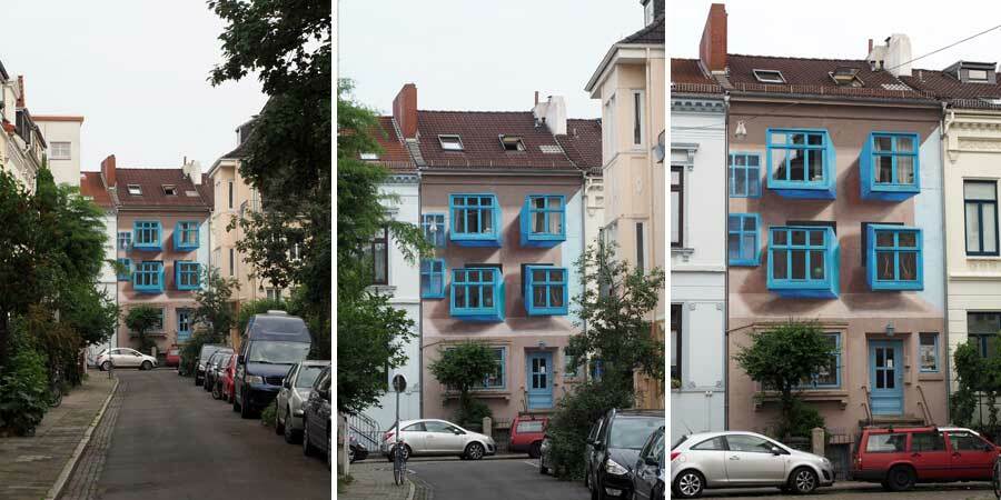 Wandbild mit Fenstererker in Bremen 