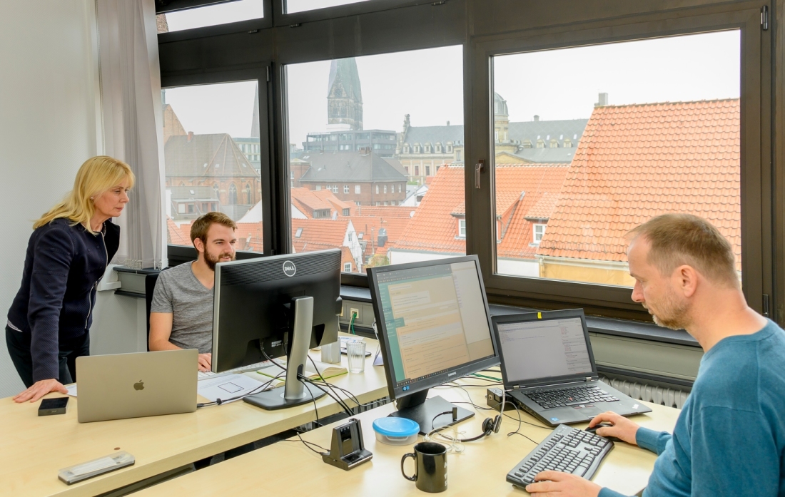 Im Büro von WebMen