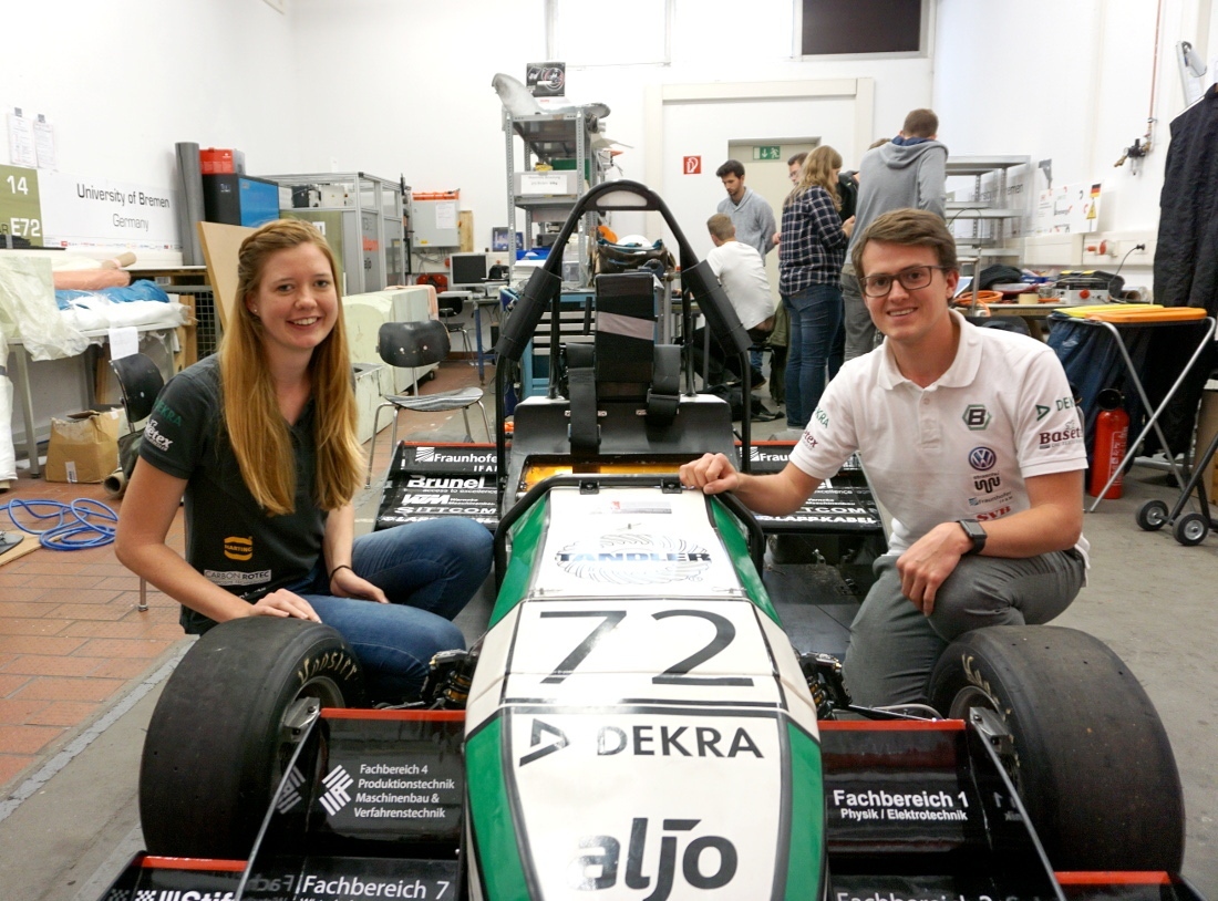 Ann-Maraike Benthien und Fabian Hensel aus dem Bremergy Team Ann-Maraike Benthien und Fabian Hensel aus dem Bremergy Team